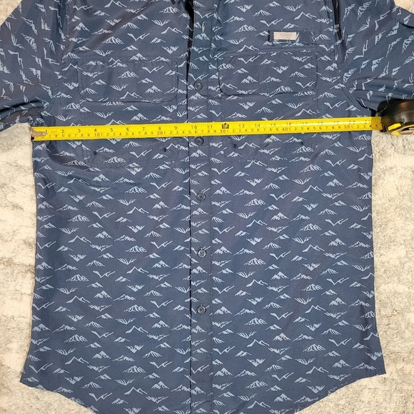 Ocean Coast Navy Patterned Long Sleeve Shirt - Picture 6 of 9